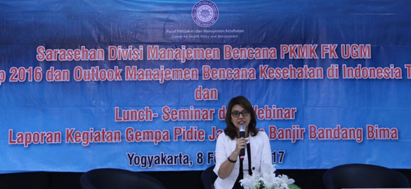 Dok.PKMK FK UGM.  Pembukaan oleh dr. Bella Donna, M.Kes