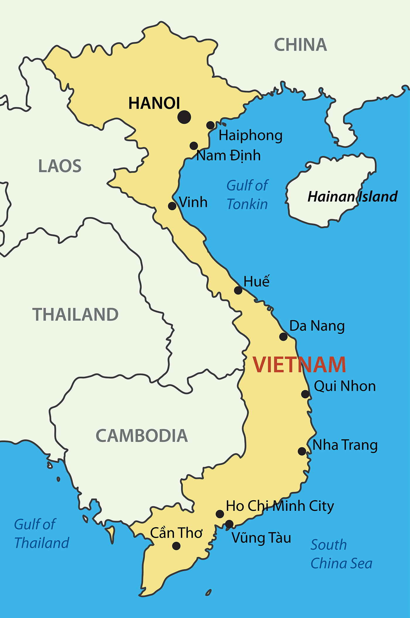 vietnam map