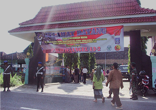 Dok. PKMK: Wilayah kantor kepala Desa Madurejo menjadi tempat kegiatan Pacific Angel pa-1